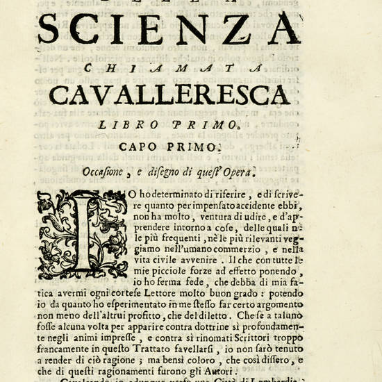 Della scienza chiamata cavalleresca libri tre... quarta edizione... con le Aggiunte del sig. Conte Giovanni Bellincini Modenese.
