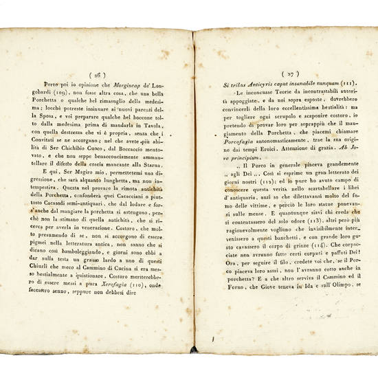 Porcus troianus o sia la Porchetta. Cicalata ne le nozze di messer Carlo Ridolfi veronese con madonna Rosa Spina riminese.