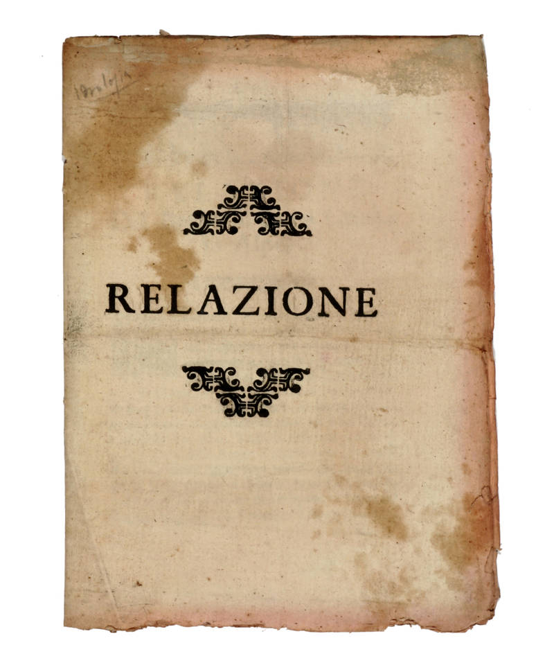 Relazione Del Bagno di Santa Croce in Alpe (Bagno di Cetica-Casentino). Relazione Del Bagno di Santa Croce in Alpe (Bagno di Cetica-Casentino).