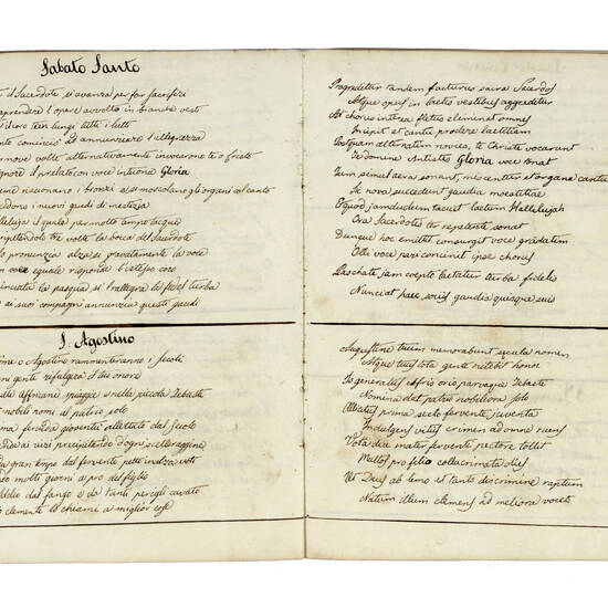 Raccolta di avri epigrammi e lirici fatta da un abate fiorentino e sono italiani e latini. 1834. Con approvazione di molte fiorentine scuole che esse pure gli usano.