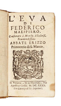 L'Eva, consacrata à Monsig. Illustriss. Rev.mo abbate Erizzo Primocerio di S. Marco.