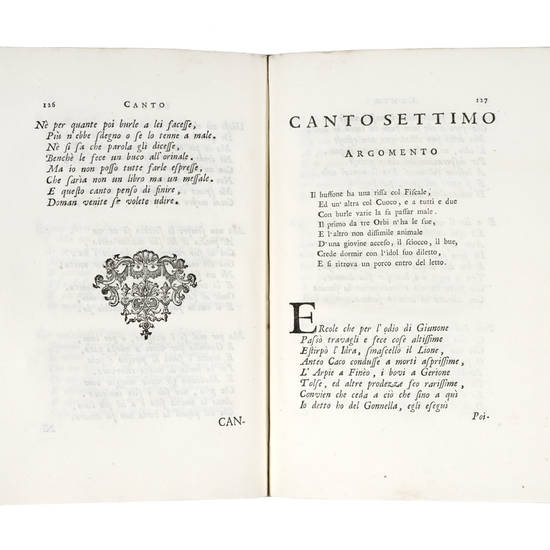 Il Gonnella Canti XII con gli argomenti di ciascun canto...A sua Eccellenza Chiara Pisani.