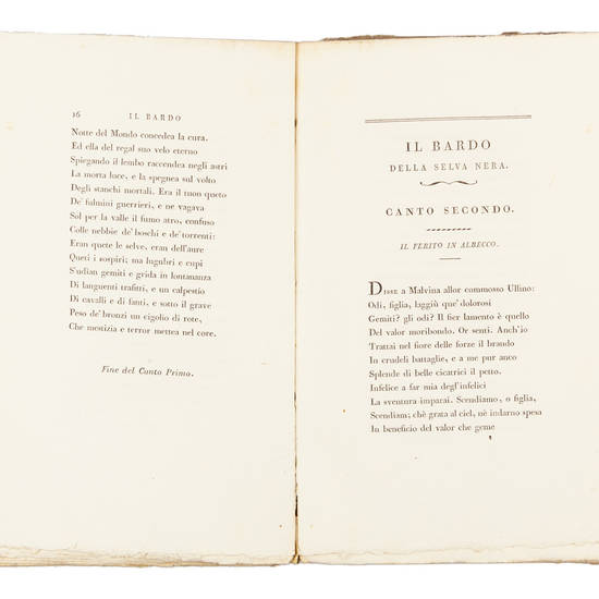 Il Bardo/ Della/ Selva Nera/ Poema/ Epico-Lirico/ Parte Prima./