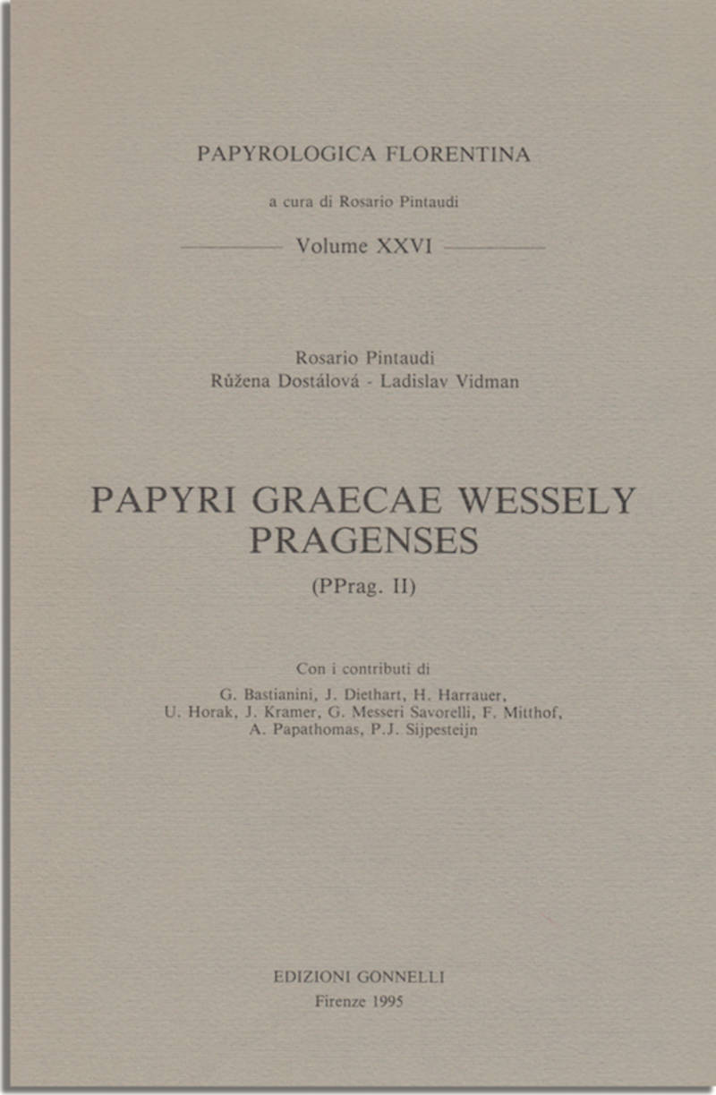 PAPYRI GRAECAE WESSELY PRAGENSES (PPrag II)