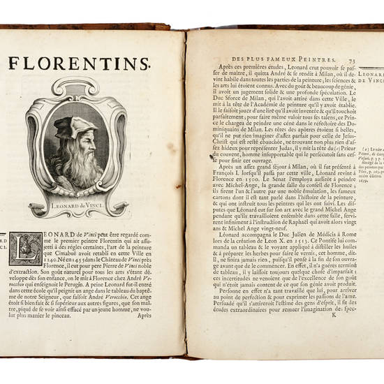 Abrégé de la vie des plus fameaux Peintres, avec leurs portraits gravés en taille-douce, les indications de leurs principaux ouvrages, quelques réflexions sur leurs caractéres, et la maniere de connoître les desseins des grands maîtres. (Prémiere-