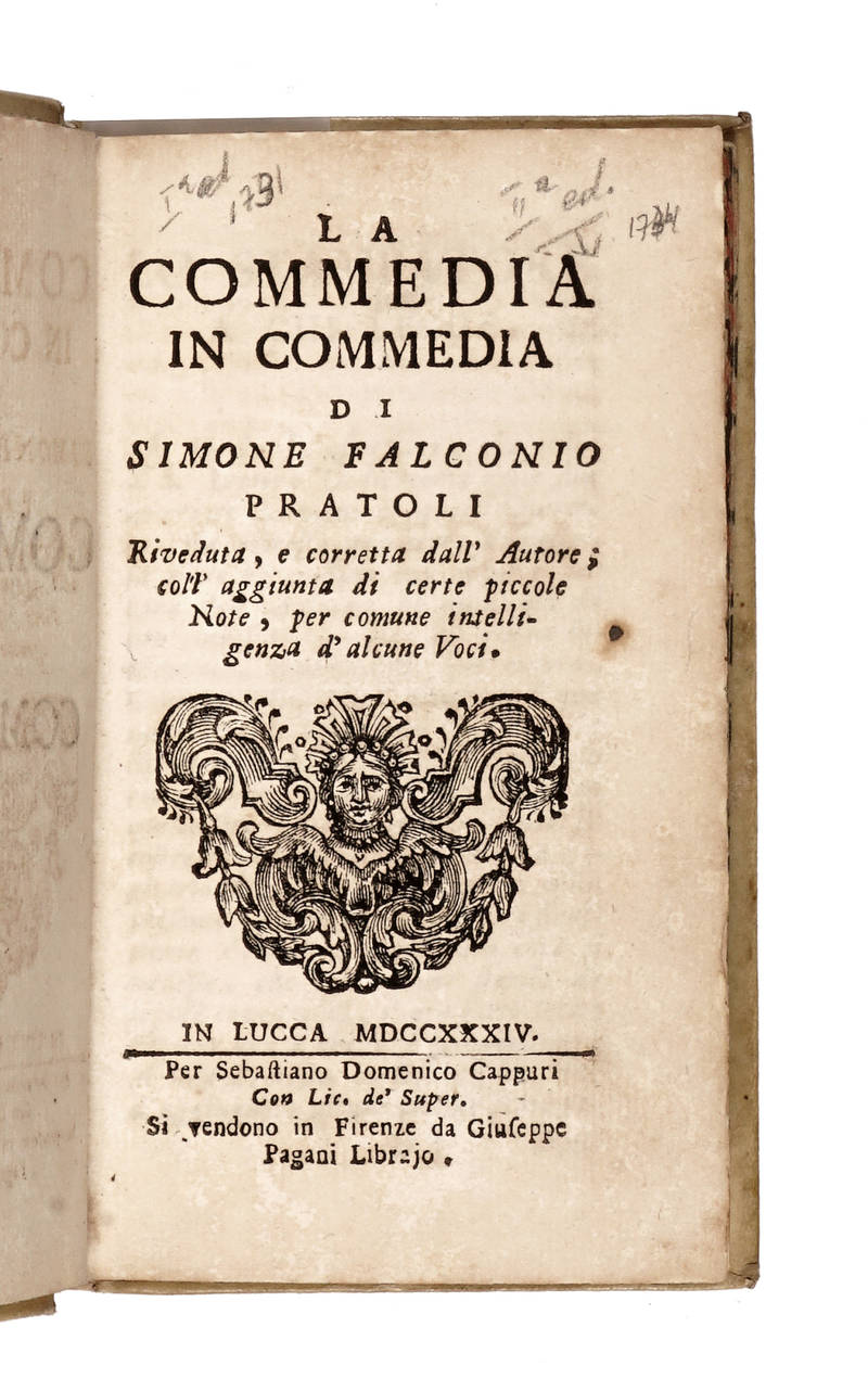 La Commedia in Commedia di Simone Falconio Pratoli. Riveduta e corretta dall'autore...