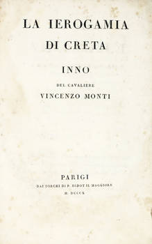 La Ierogamia di Creta. Inno.