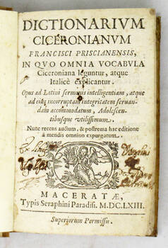 Dictionarium Ciceronianum...