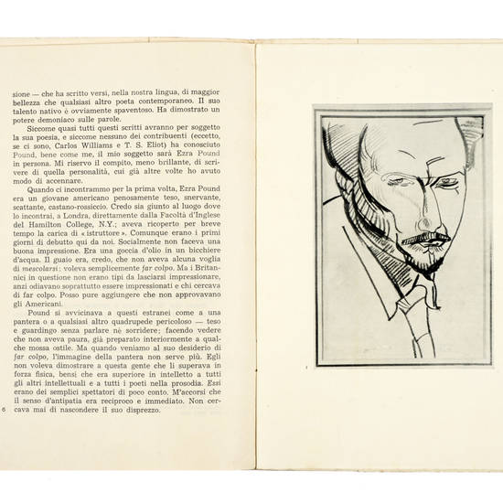 Ezra Pound un saggio e tre disegni...