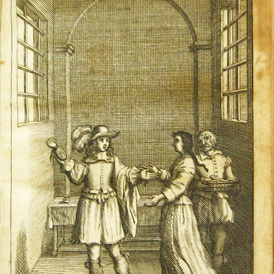 La suite du Menteur, comédie. Suivant la Copie imprimée a Paris, 1681. Marque &quot;Quaerendo&quot; (Elzevir).