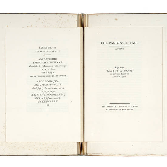 A Specimen of a new Letter for Use on the "Monotype".