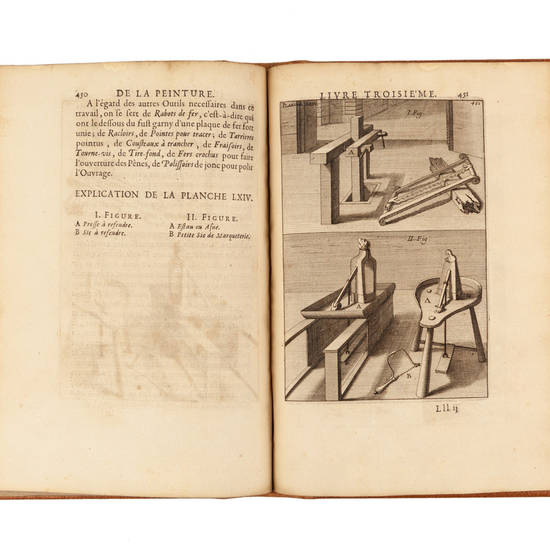 Des principes de l'Architecture, de la Sculture, de la Peinture, et des autres arts qui en dependent. Avec un Dictionnaire des Termes Propes à chancun de ces Arts.