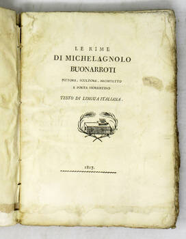 Le rime...Testo di lingua italiana.