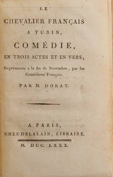 Le Chevalier Français a Turin. Comédie, en trois actes et en verse, représentée à la fin de Novembre, par les Comédiens Français.