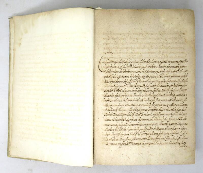 Lettere di Mr. D'Adda Nunzio in Londra dirette alla Segreteria di Stato in Roma dalli 26 novembre 1685 fino à 26 novembre 1688 (tit. sul dorso).