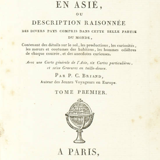Les Jeunes voyageurs en Asie [...] Tome premier (-sixième).