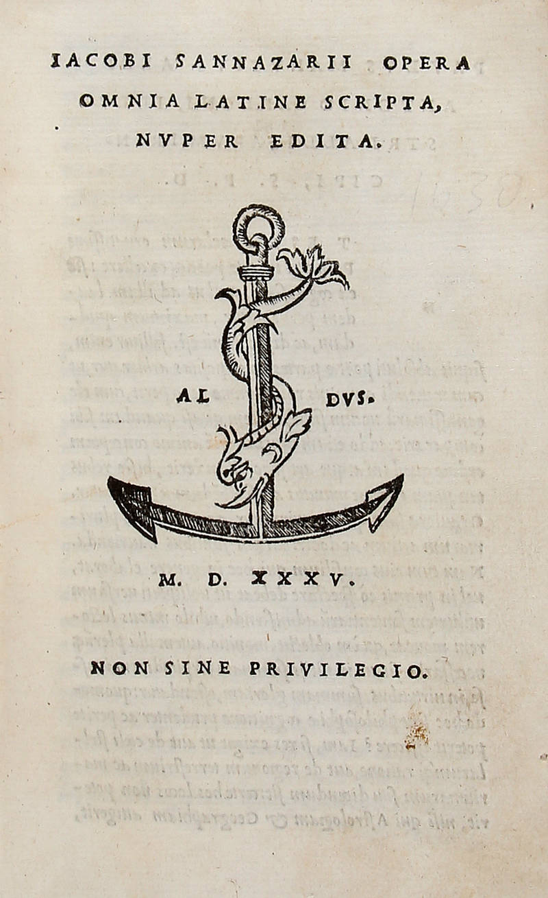 Opera omnia latine scripta, nuper edita. (In fine:) Opera omnia latine scripta, nuper edita. (In fine:)