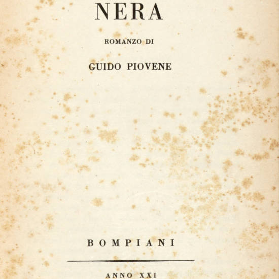 La Gazzetta Nera. Romanzo.