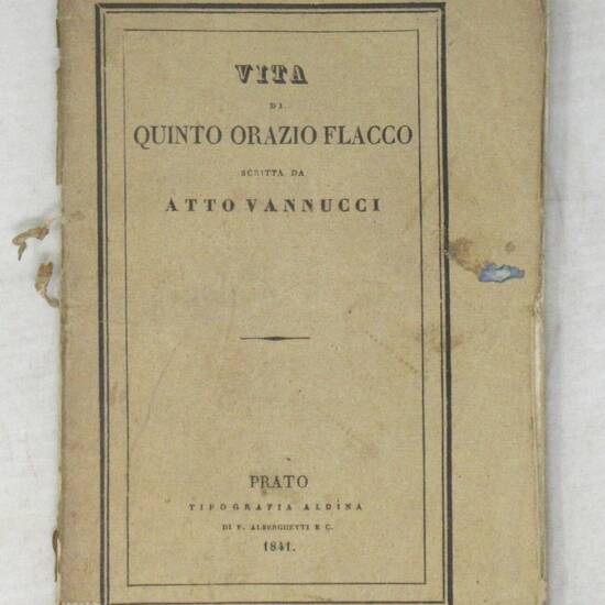 Vita di Quinto Orazio Flacco.
