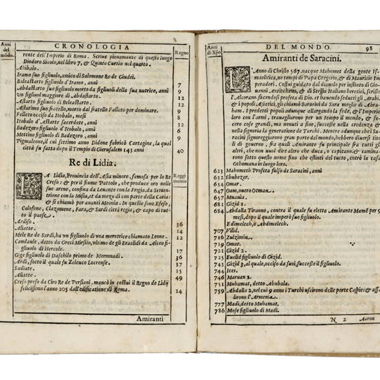 Cronologia del Mondo, divisa in due libri...