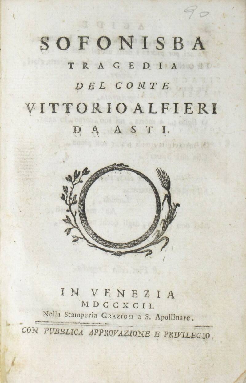 Sofonisba. Tragedia. Sofonisba. Tragedia.