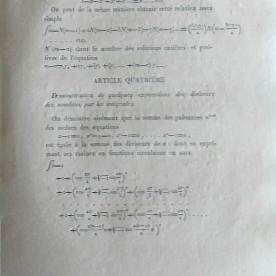 Mémoire sur divers Points d'Analyse par Guillaume Libri. Mémoire sur divers Points d'Analyse par Guillaume Libri.