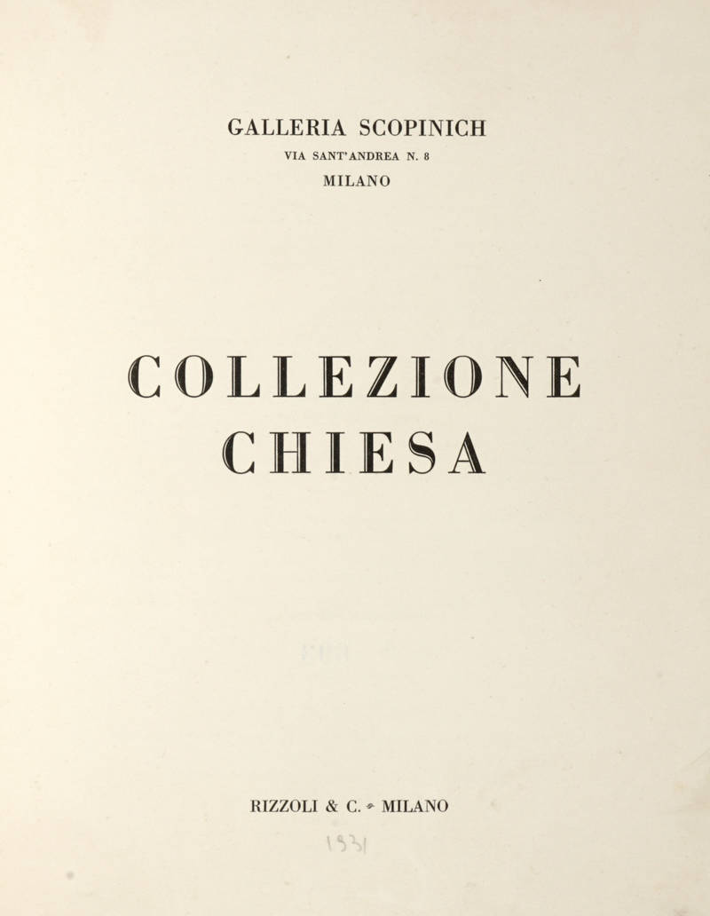 COLLEZIONE Chiesa.