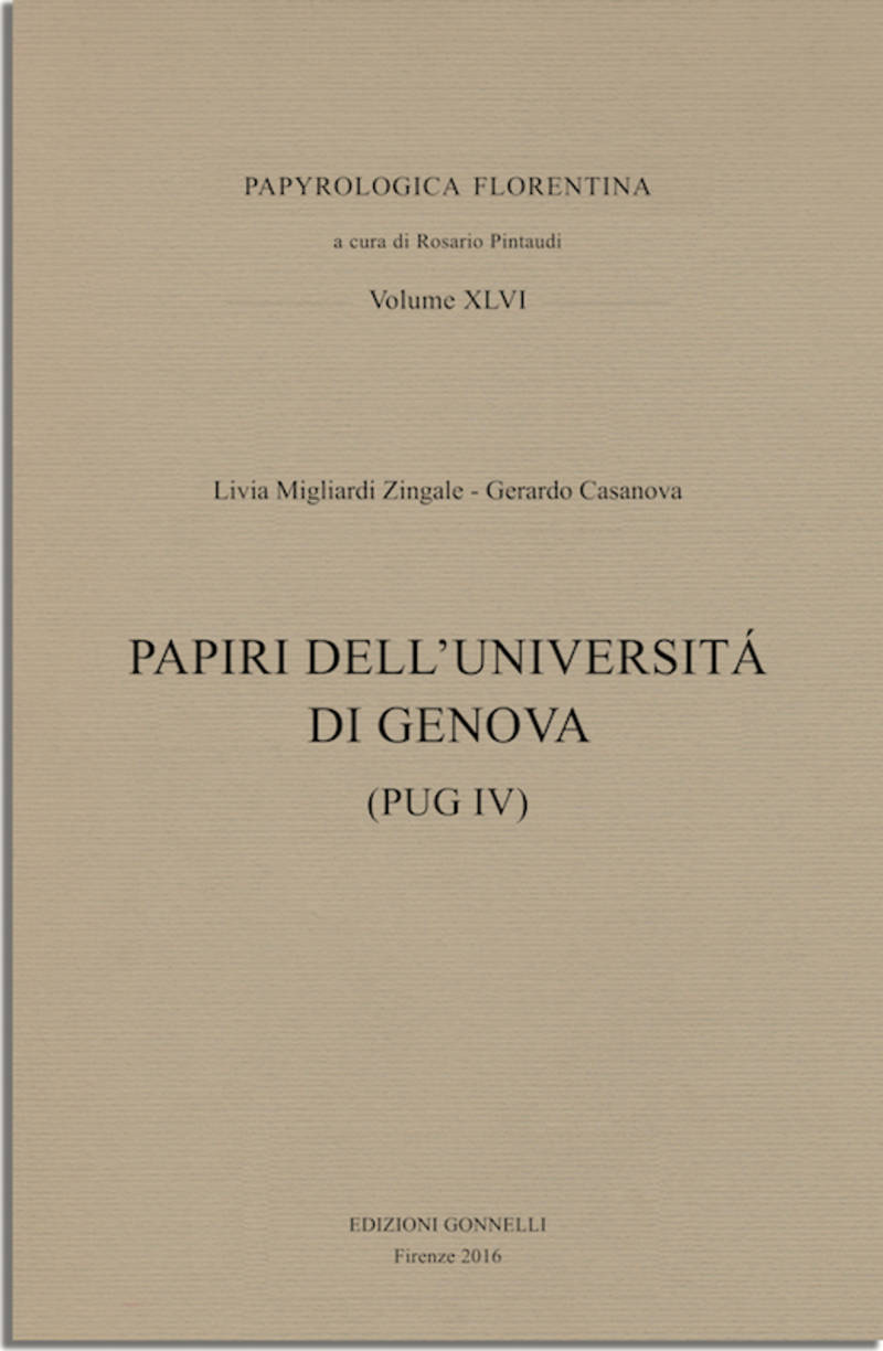 PAPIRI DELL'UNIVERSITA' DI GENOVA (PUG IV).