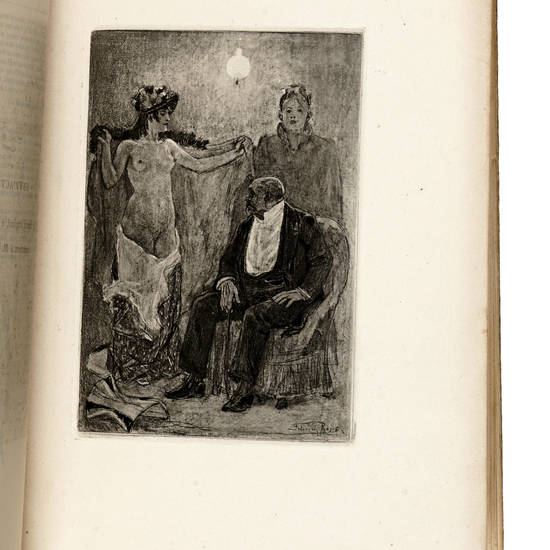 Supplement au catalogue de l'Oeuvre gravé de Félicien Rops. Illustrations de Félicien Rops. Fleurons et Cul-de-lampe par Armand Rassenfosse. Paris, Librairie Floury, 1895.