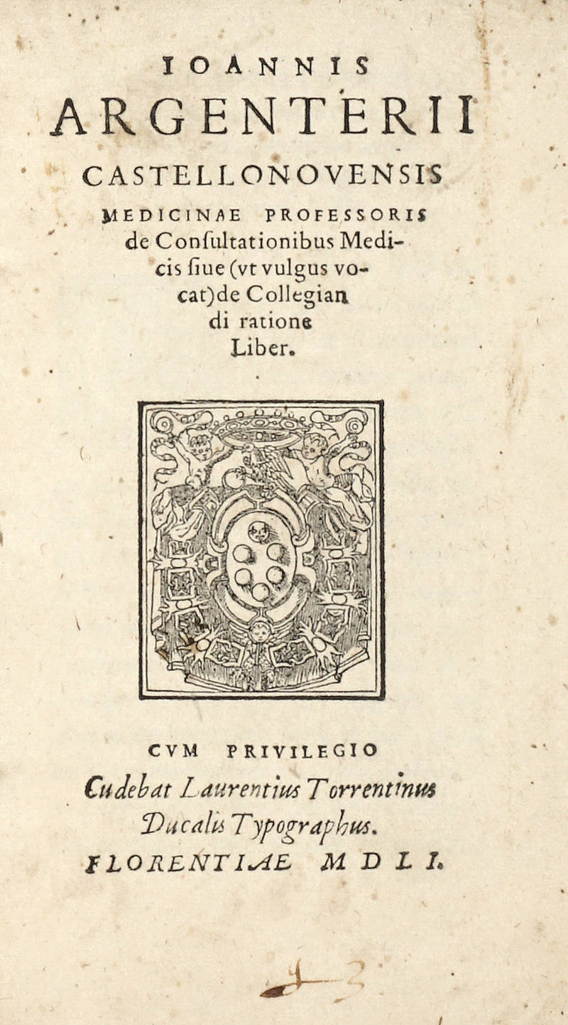 De consultationibus Medicis sive (vt vulgus vocat) de Collegiandi ratione Liber.