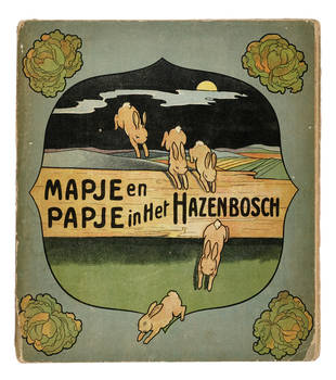 Mapje en Papje in het Hazenbosch door Marie Hildebrandt platen van Sibylle van Olfers.