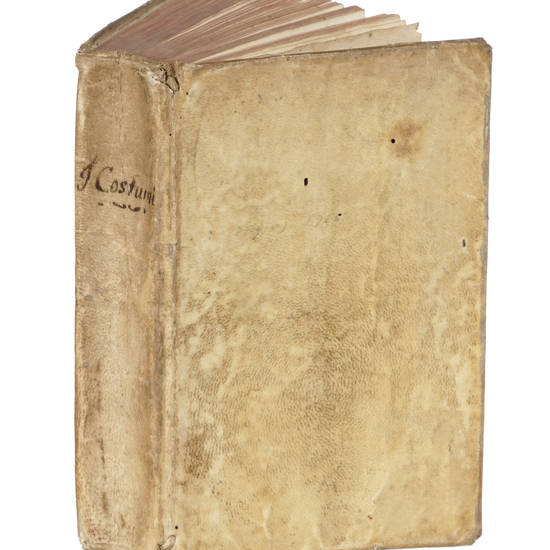 Mores et morum delineatio. C.G.M. 27: giugno 1766. (Tit. lat., testo ital.).