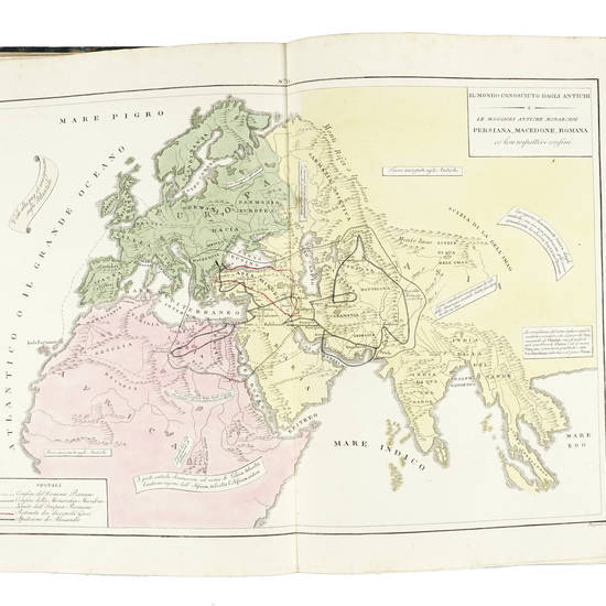 Atlante storico, geografico, genealogico, cronologico e letterario [...] in ogni sua parte corretto, ampliato e proseguito sino all'anno corrente.