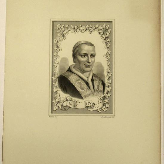 DA SAN PIETRO A PIO IX. Album cronologico di tutti i ritratti dei sommi Pontefici dedicato a sua Eccellenza Reverendissima Mons. Eugenio Cecconi Arcivescovo di Firenze. DA SAN PIETRO A PIO IX. Album cronologico di tutti i ritratti dei sommi Pontefici dedicato a sua Eccellenza Reverendissima Mons. Eugenio Cecconi Arcivescovo di Firenze.