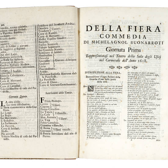 La Fiera. Commedia...e la Tancia. Commedia rusticana...coll'Annotazioni dell'abate Anton Maria Salvini...