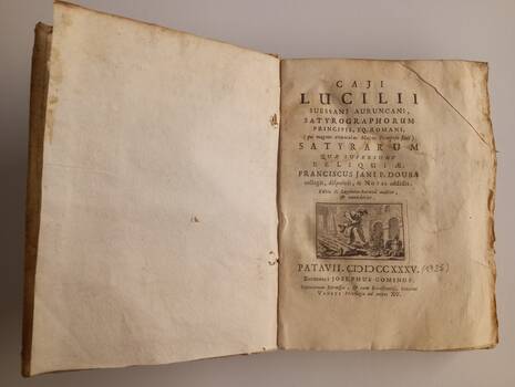 Satyrarum quae supersunt reliquiae. Franciscus Jani F. Dousa collegit ... Editio II. Lgduno-Batavâ auctior et emendatior.