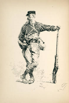 A coups de fusil. Ouvrage illustré de trente dessins originaux hors texte par A. de Neuville.