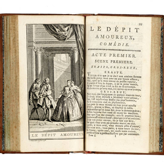 Oeuvres de Moliere. Nouvelle édition, augmentée de la Vie de l'Auteur & des remarques historiques....Tome premier (-sixieme).