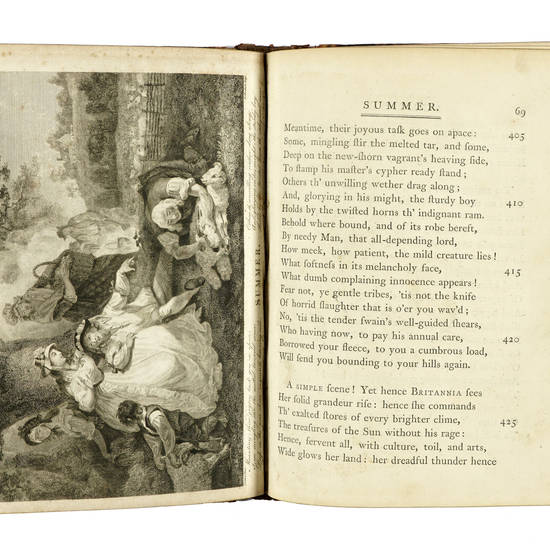 The season, by James Thomson. A new edition. Adorned with a set of engravings, from original paintings. Together with an original life of the author, and a critical essay on the seasons. By Robert Heron.