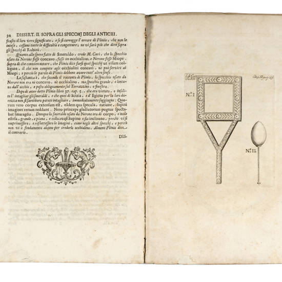Dissertazione II: sopra gli specchi degli antichi. (Tradotta in italiano dal sig. Proposto Filippo Venuti)... Dissertazione II: sopra gli specchi degli antichi. (Tradotta in italiano dal sig. Proposto Filippo Venuti)...