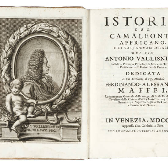 Opere diverse, cioé: I-Istoria del Camaleonte Affricano, e di varj Animali d'Italia. II-Lezione Accademica intorno all'Origine delle Fontane. III-Raccolta di vari Trattati accresciuti con Annotazioni, e con Giunte.