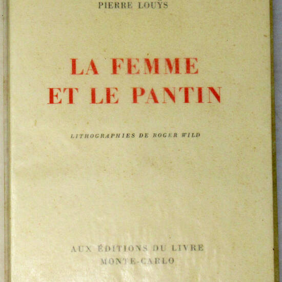 Le femme et le pantin. Lithographies de Roger Wild.