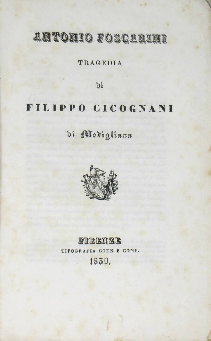 Antonio Foscarini. Tragedia.