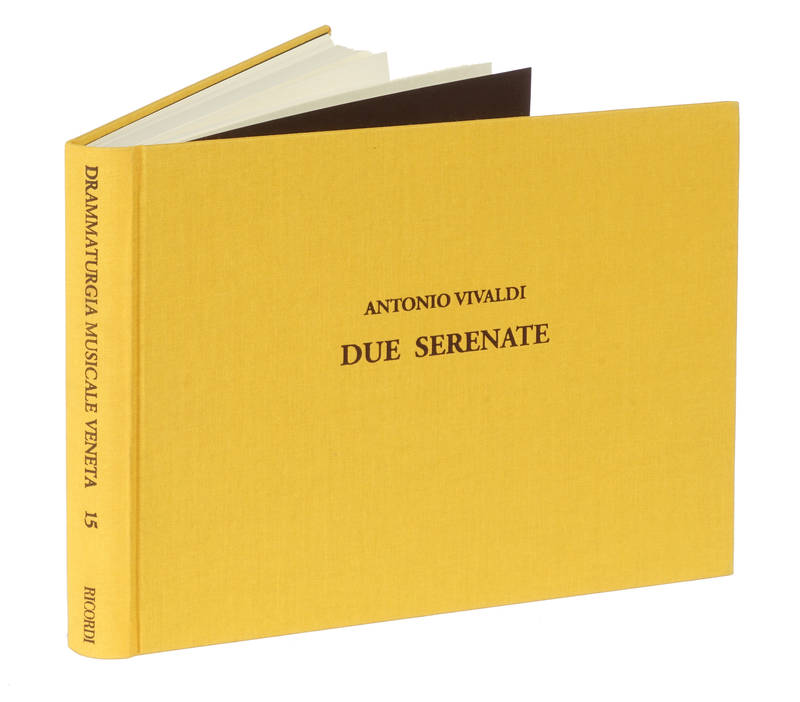 Due Serenate. Partitura in facsimile. Saggio introduttivo a Cura di Michael Talbot e Paul Everett con l'edizione dei testi poetici.