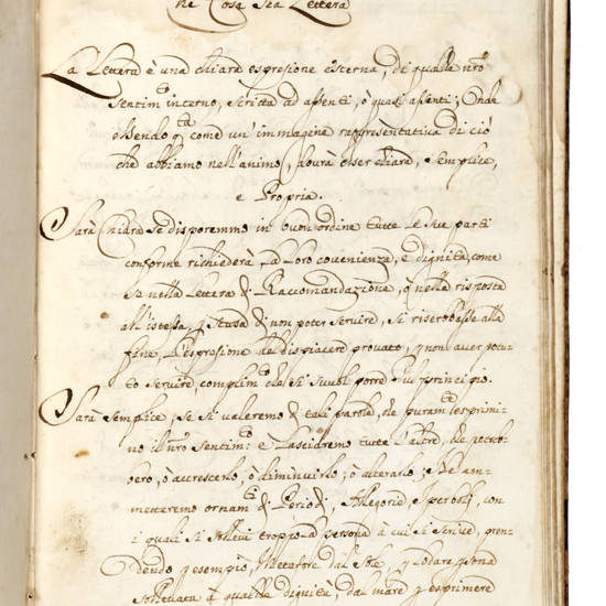 Trattato di Lettere di me Alfonso Fontanelli. 1696. (Segue:) Complim.ti da usarsi con ogni sorte di persona. MDCXCVI.