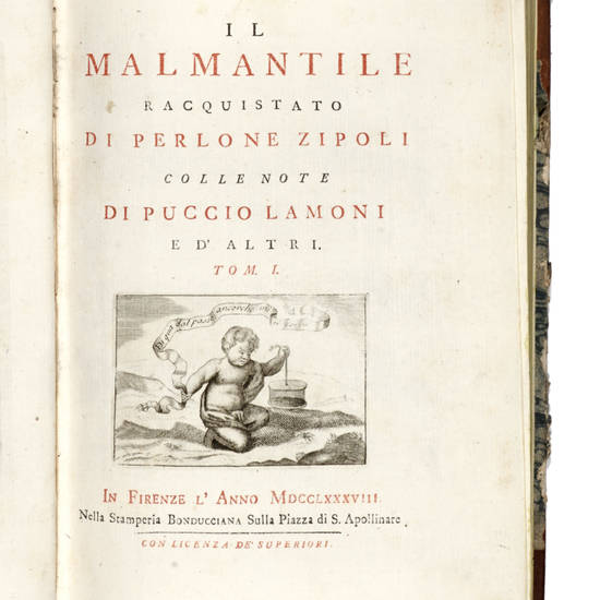 Il Malmantile Racquistato di Perlone Zipoli colle note di Puccio Lamoni e d'altri. Il Malmantile Racquistato di Perlone Zipoli colle note di Puccio Lamoni e d'altri.