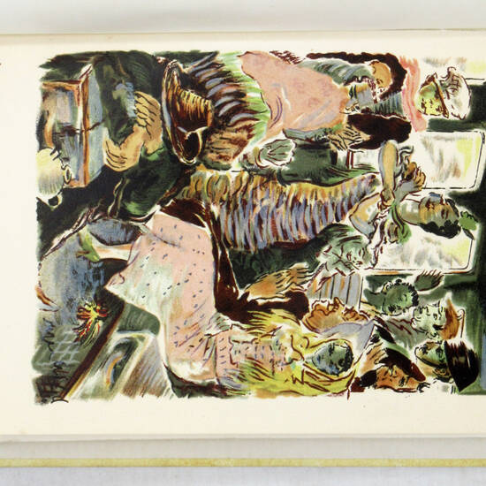 Le femme et le pantin. Lithographies de Roger Wild.