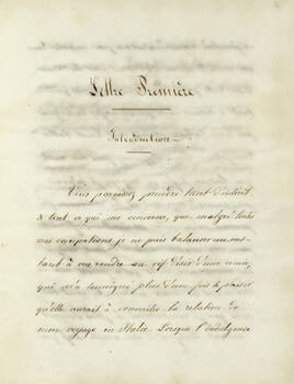 Lettres a mon amie sur l'Italie. Fragments. Lettres a mon amie sur l'Italie. Fragments.