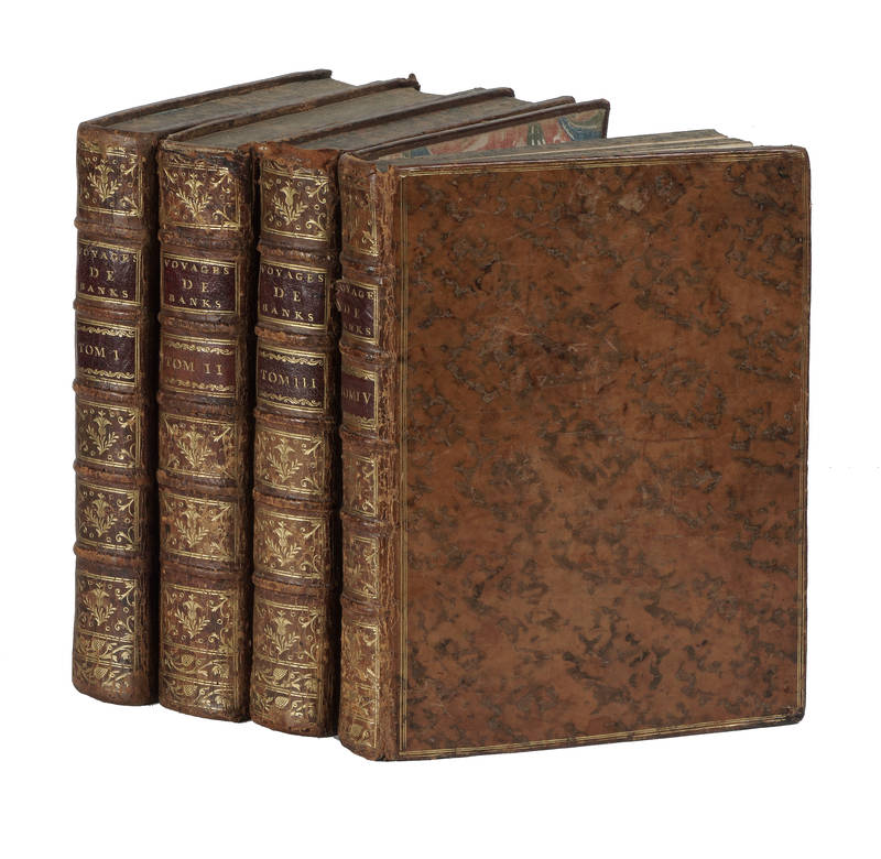 Relation des Voyages enterpris par ordre de Sa Majesté Britannique, pour faire des découvertes dans l'Hémisphère Méridional...Rédigée d'après les Journaux tenus par les différens Commandans & les Papiers de M. Banks...Traduite de l'Anglois.
