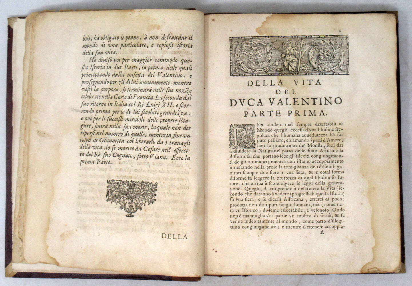 Valentino Rovere La vita del duca Valentino, descritta, e consacrata all'Altezza ...